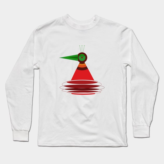 Geometric Peacock Long Sleeve T-Shirt by VazMas Design